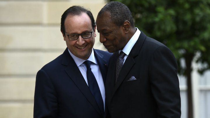 François Hollande et Alpha Condé