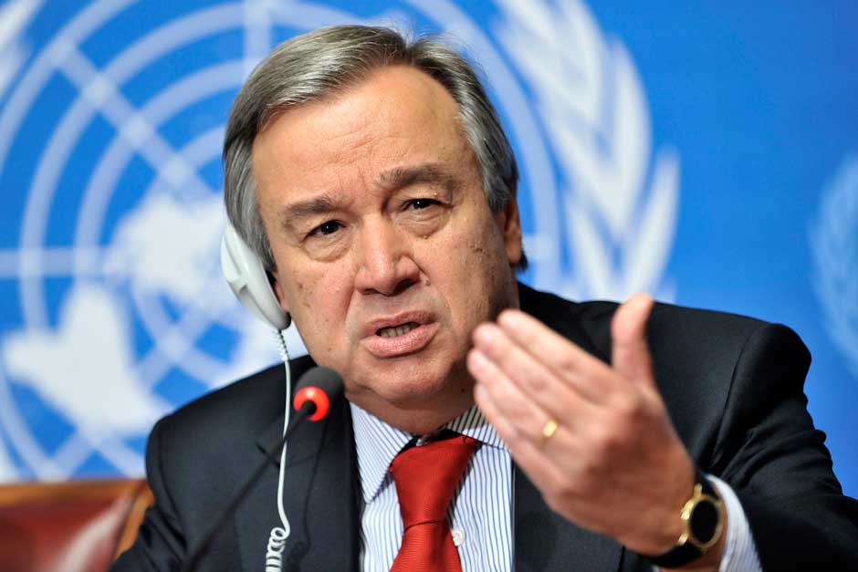 Feature image Antonio Guterrès, Secrétaire Général de l'ONU