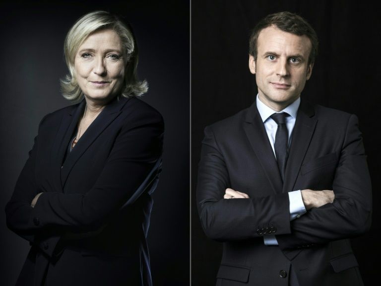 Feature image Marine Lepen et Emmanuel Macron