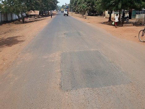 La route réhabilité par GAC