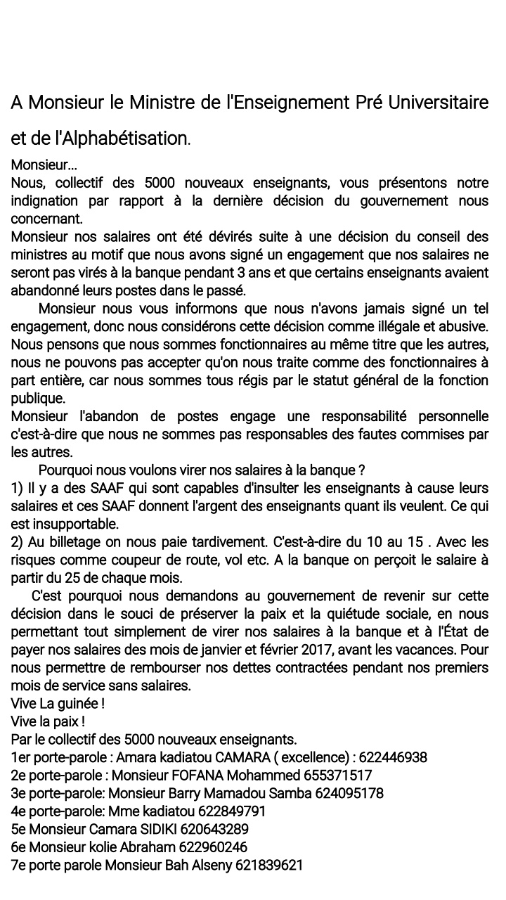 Feature image Des enseignants réunis à Mamou récite la Fatiha