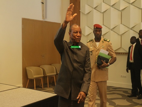 Feature image Alpha Condé, ¨Photo Boubacar Diallo, Africaguinee.com 2017