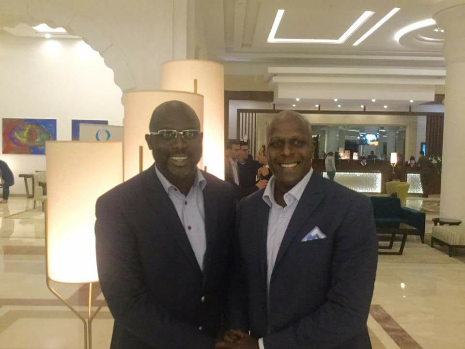 George Weah et Titi Camara