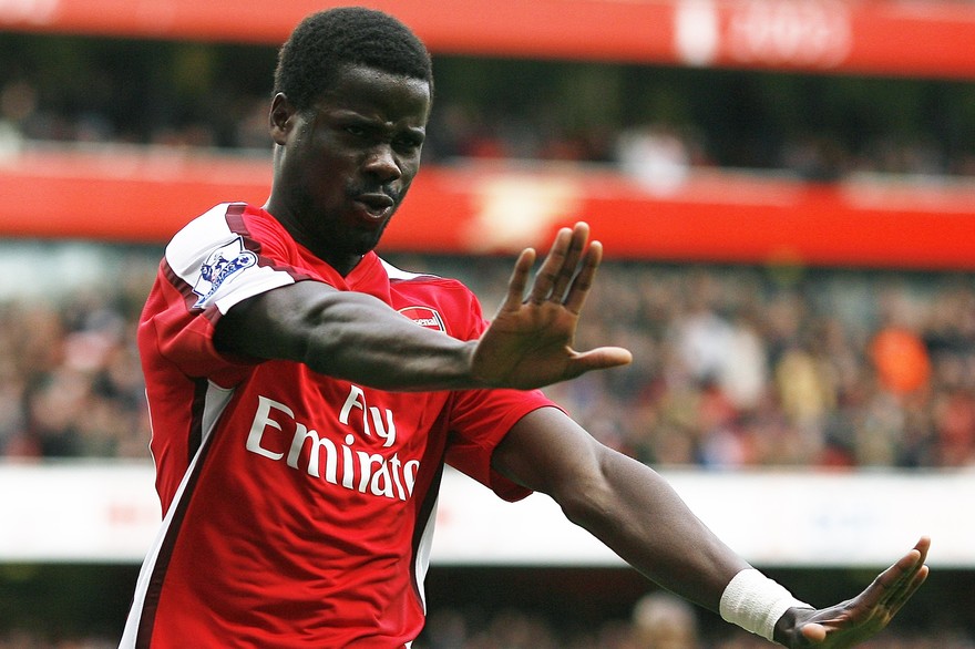 Emmanuel Eboué sous les couleurs d'Arsenal, à Londres le 14 mars 2009 Crédit : GLYN KIRK / AFP