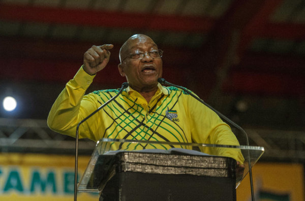 Le président sud-africain Jacob Zuma-Africaguinee.com