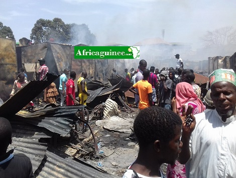 Une partie du Marché Madina ravagée par un incendie