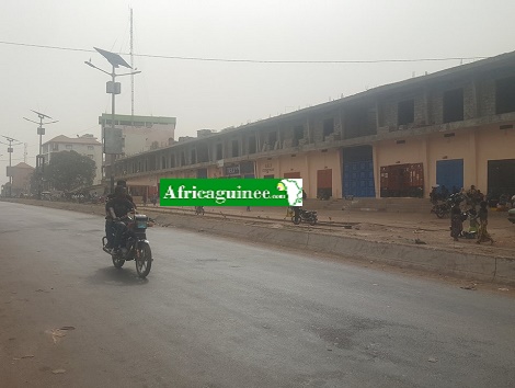 Ville-morte à Conakry, l'autoroute le Prince, Photo Africaguinee.com, 27mars 2018