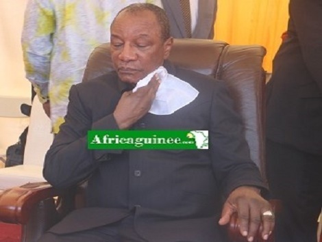 Le président guinéen, Alpha Condé