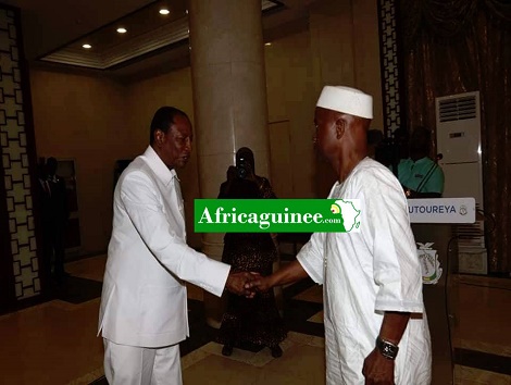 Alpha Condé, le Président guinéen et le Syndicaliste Aboubacar Soumah
