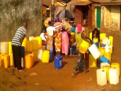 Crise d'eau à Mamou