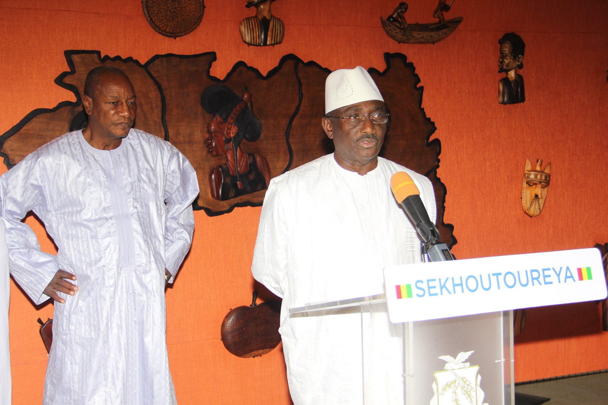 Alpha Condé et Sidya Touré