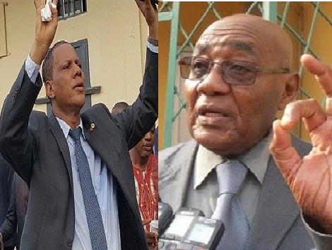 Les syndicalistes, Abdoulaye Sow (FESABAG) et Louis Mbemba Soumah (USTG)