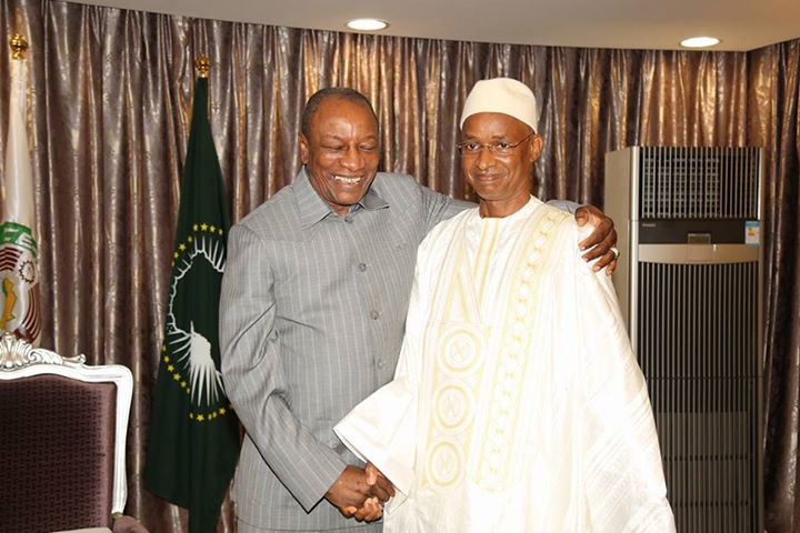 Alpha Condé et Cellou Dalein Diallo au Palais Sékoutoureya