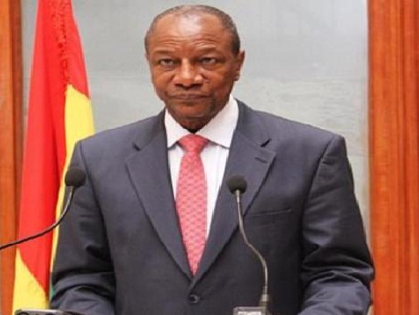 Le Président guinéen, Alpha Condé