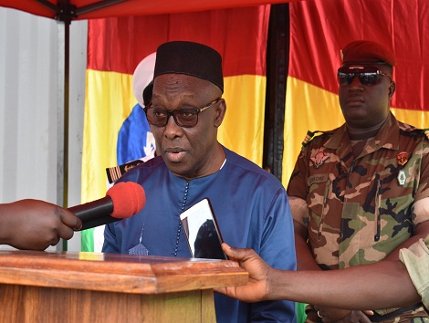 Feature image Dr Mohamed Diané à la réception des navires patrouilleurs à Conakry