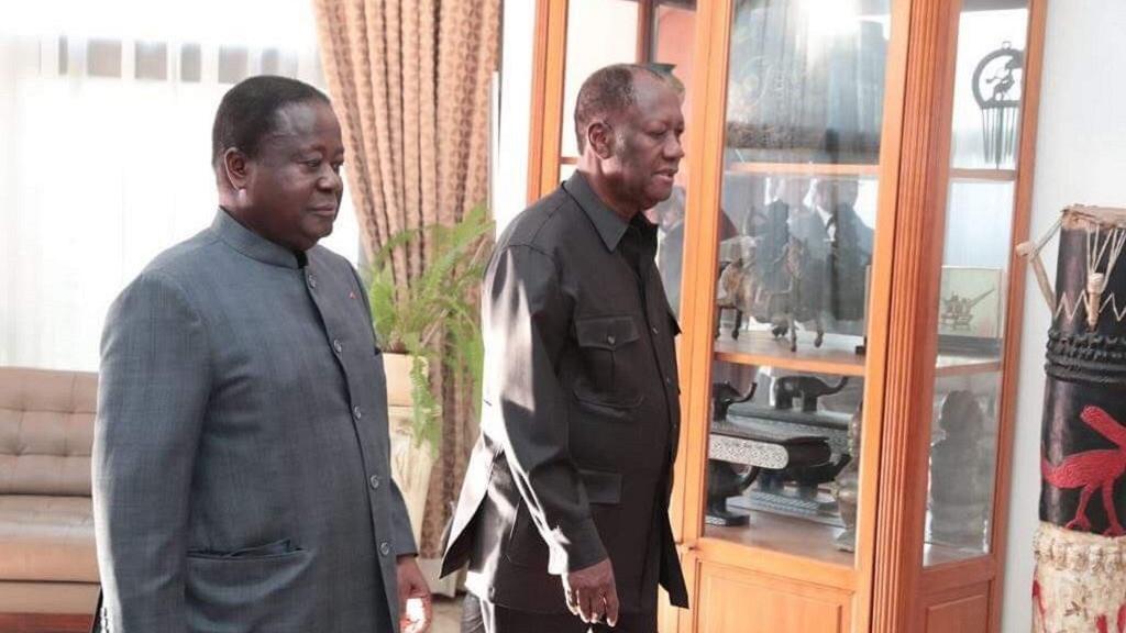 Feature image Les présidents Bédié et Ouattara lors d'une rencontre à Abidjan-Africaguinee.com