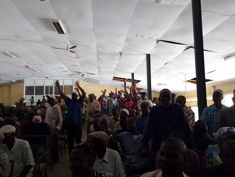 Feature image Des syndicalistes guinéens réunis à la bourse du travail de Conakry