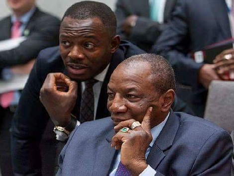 Le Président guinéen, Alpha Condé et son fils Mohamed Alpha Condé