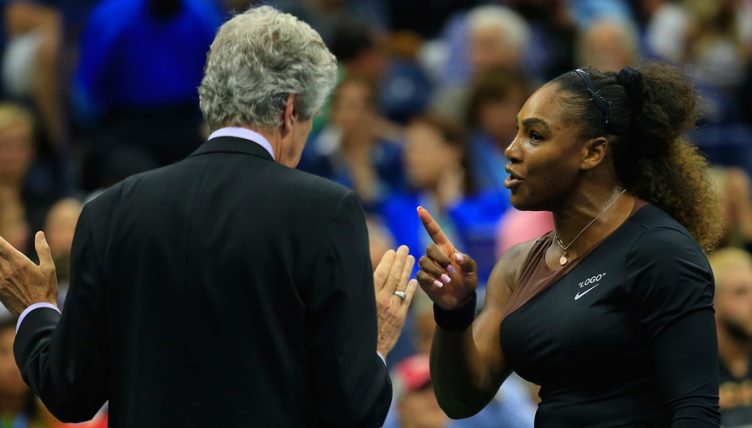 Feature image La star du tennis Serena Williams enrage devant l'arbitre de l'US Open-AFP