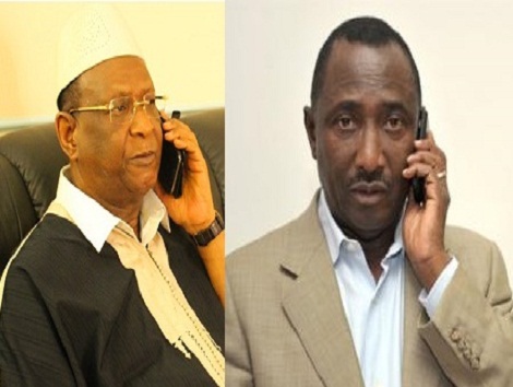 Lansana Kouyaté, leader du PEDN et Sidya Touré, président de l'UFR