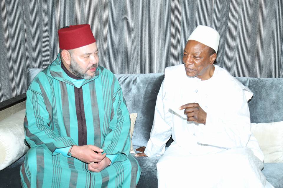Feature image Le Roi Mohamed VI et le Président Alpha Condé