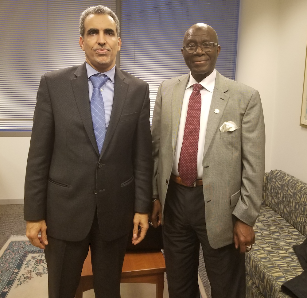 Feature image Kerfalla Yansané, Ambassadeur de la Guinée aux Etats-Unis, et l'Administrateur de la Guinée au Fonds Monétaire International le Mauritanien Mohamed-Lemine Raghan