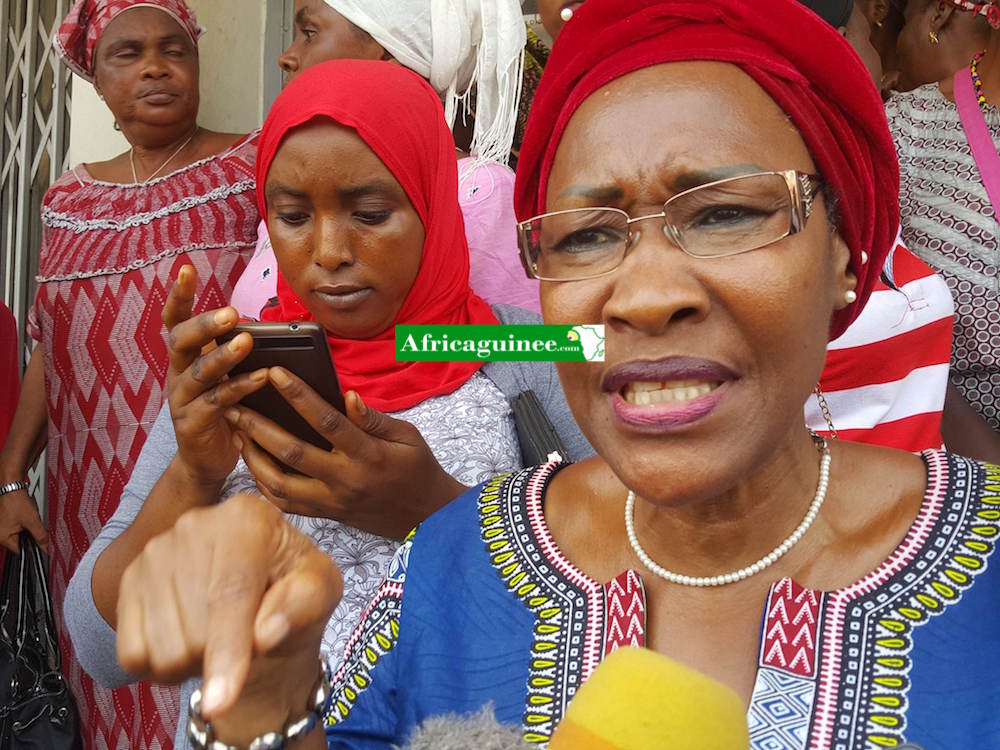 Feature image Hadja Maimouna Bah, porte-parole des femmes de l'opposition