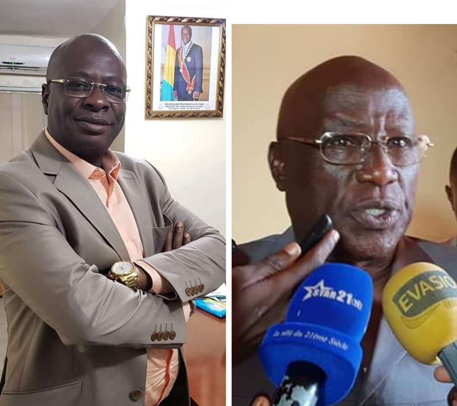 Feature image Mamadouba Tos Camara et Kalémodou Yansané, les deux candidats en lice à la mairie de Matoto