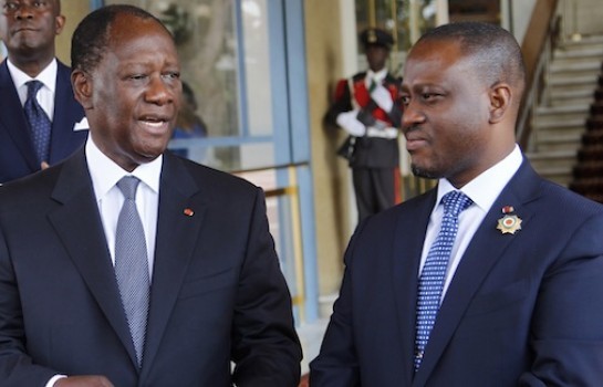 Le président ivoirien Ouattara et Guillaume Soro-Africaguinee.com