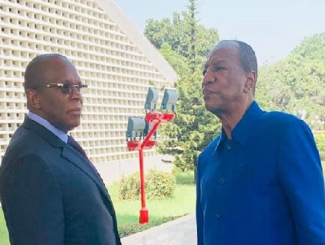 Feature image Le président de la République de Guinée, Pr Alpha Condé et son PM Kassory Fofana