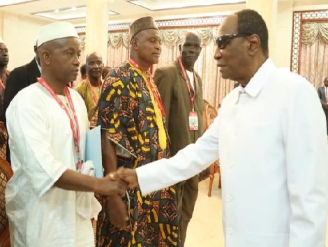 Feature image Alpha Condé, Président de la République de Guinée et Aboubacar Souma, leader du SLECG