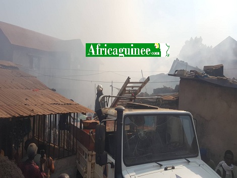 Incendie à Yimbaya, conakry