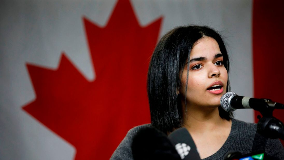 La jeune saoudienne Rahaf Mohammed al-Qunun