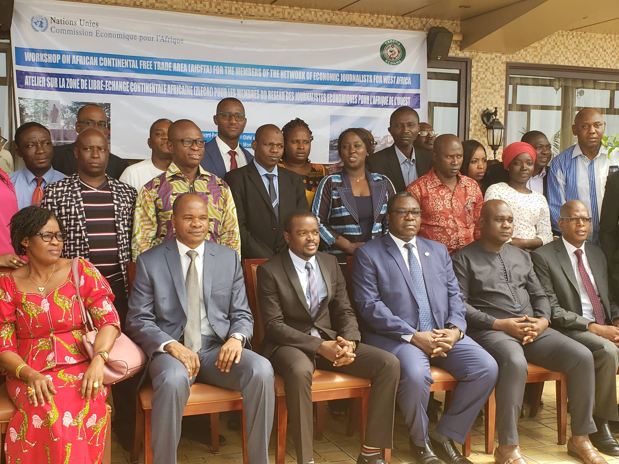 Feature image Les officiels et les participants à l'atelier sur la ZLECAF à Monrovia