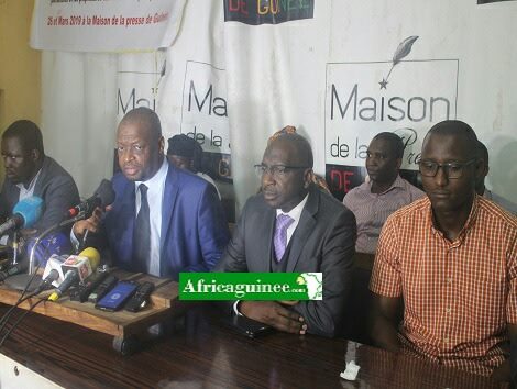 Des responsables d'association de presse en Guinée