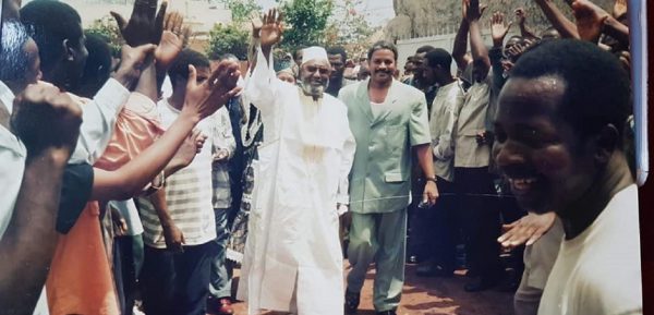 Le regretté Bâ Mamadou après sa libération en 1998-Photo: UPR-Guinée