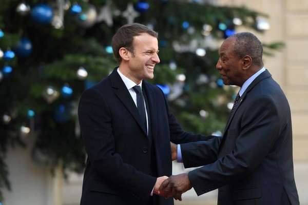 Emmanuel Macron et Alpha Condé