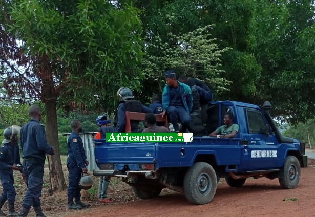 Feature image Des forces de l'ordre déployées à Hafia pour le maintien d'ordre