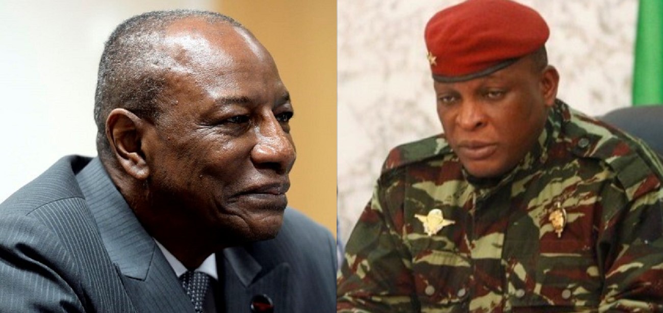 Alpha Condé et le Général Sékouba Konaté