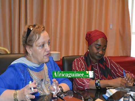 Chantal Cole, point focal régional de l’Arei pour l’Afrique de l’Ouest  et Safiatou Alzouma Nouhou, directrice de l’IDU (Unité indépendante de mise en œuvre)