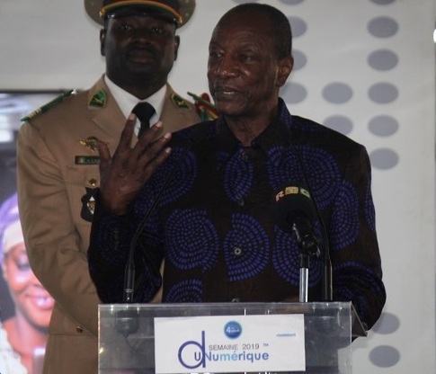 Alpha Condé, Président de la République de Guinée lance la 4ème édition de la semaine du numérique