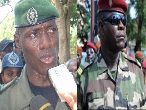 Le Colonel Moussa Thieboro Camara et le Colonel Claude Pivi