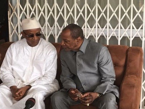 Cellou Dalein Diallo, leader de l'UFDG et Alpha Condé, Président de la République de Guinée