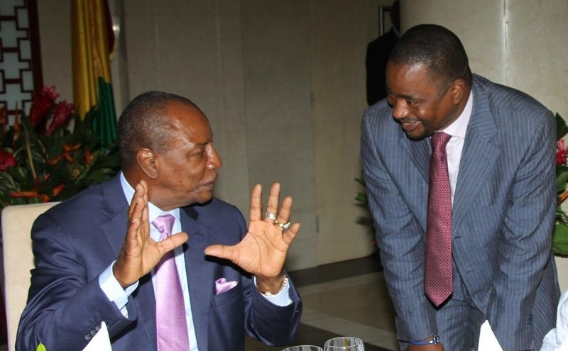 Alpha Condé, Président de la République de Guinée et Tibou Kamara