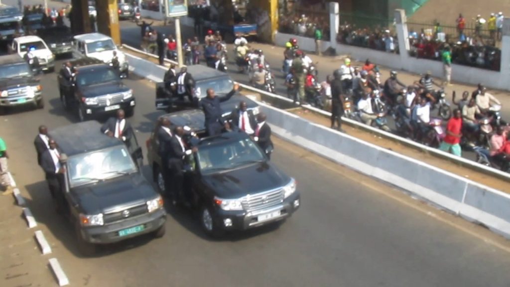 Cortège d'Alpha Condé à Conakry (image d'archive)