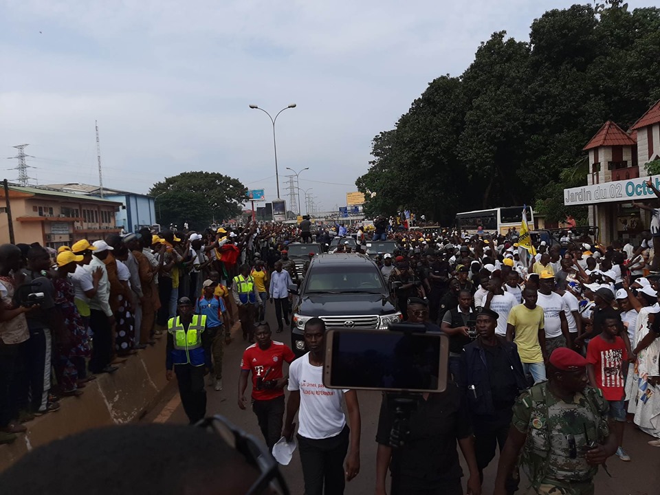 Accueil du président de la République à Conakry