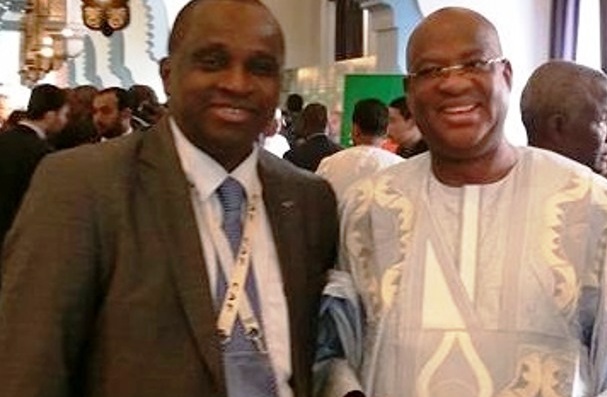 Antonio Souaré, président de la féguifoot et Super V