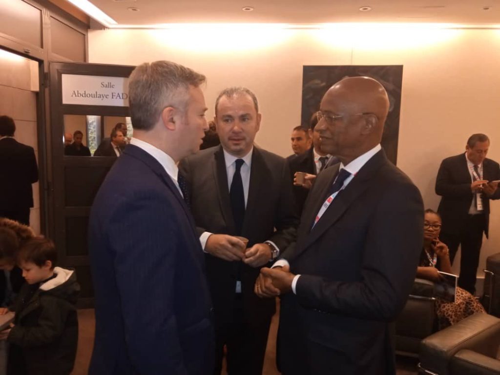 Cellou Dalein Diallo, Chef de file de l'opposition avec des officiels français lors d'une visite à Paris