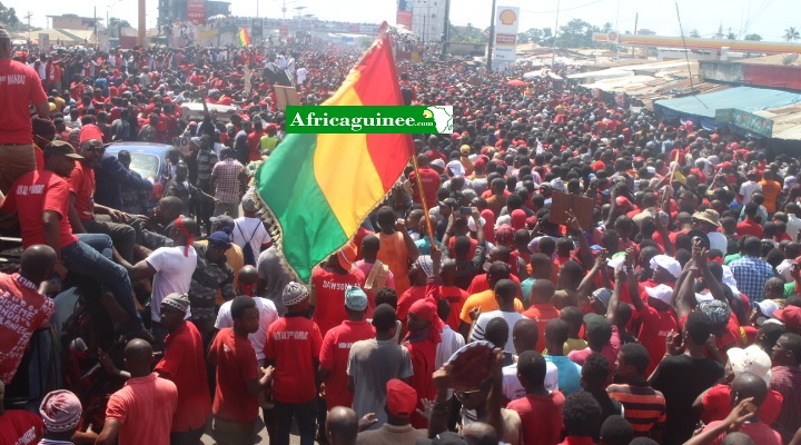 Feature image Manifestation contre le troisième mandat en Guinée, image d'archive