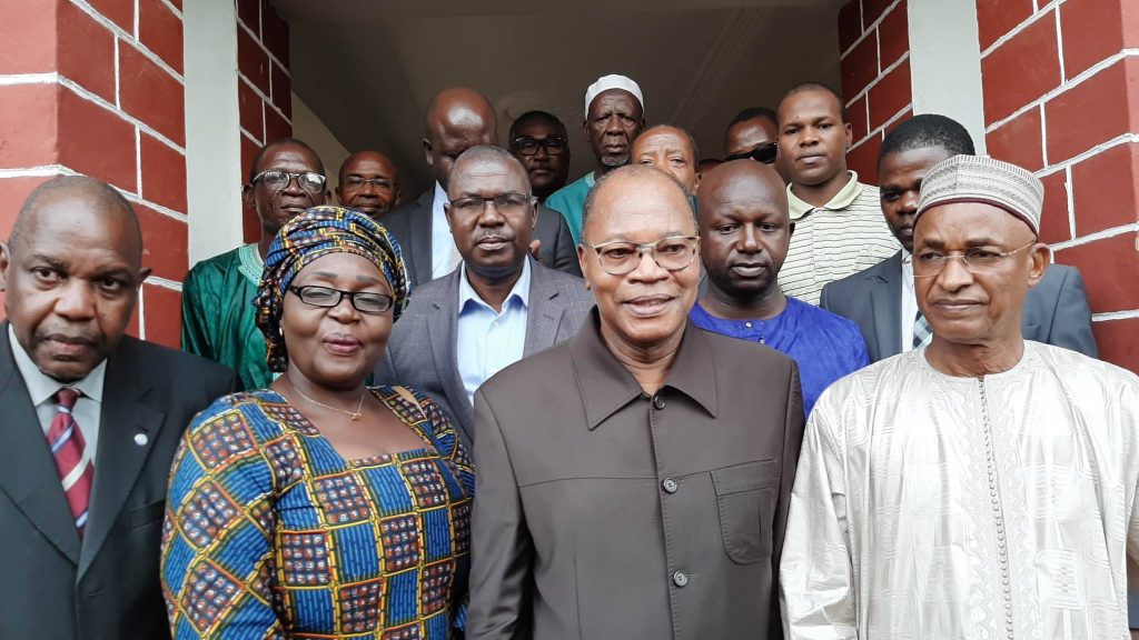 Mohamed Ibn Chambas et des leaders de l'opposition
